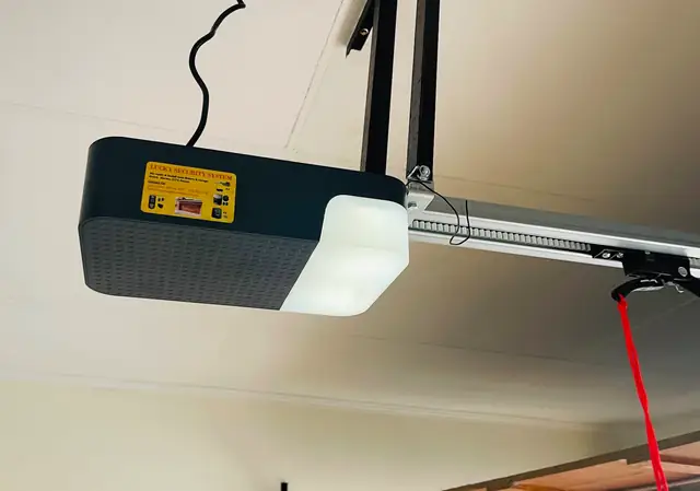 Garage door motor installed by Lucky Security System